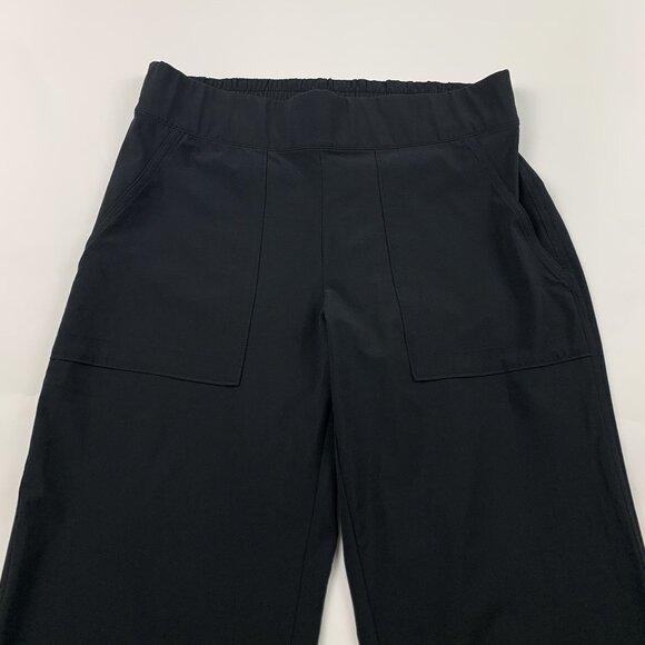 Athleta Black Chelsea High Rise Wide Leg Pant 4 - Picture 3 of 8